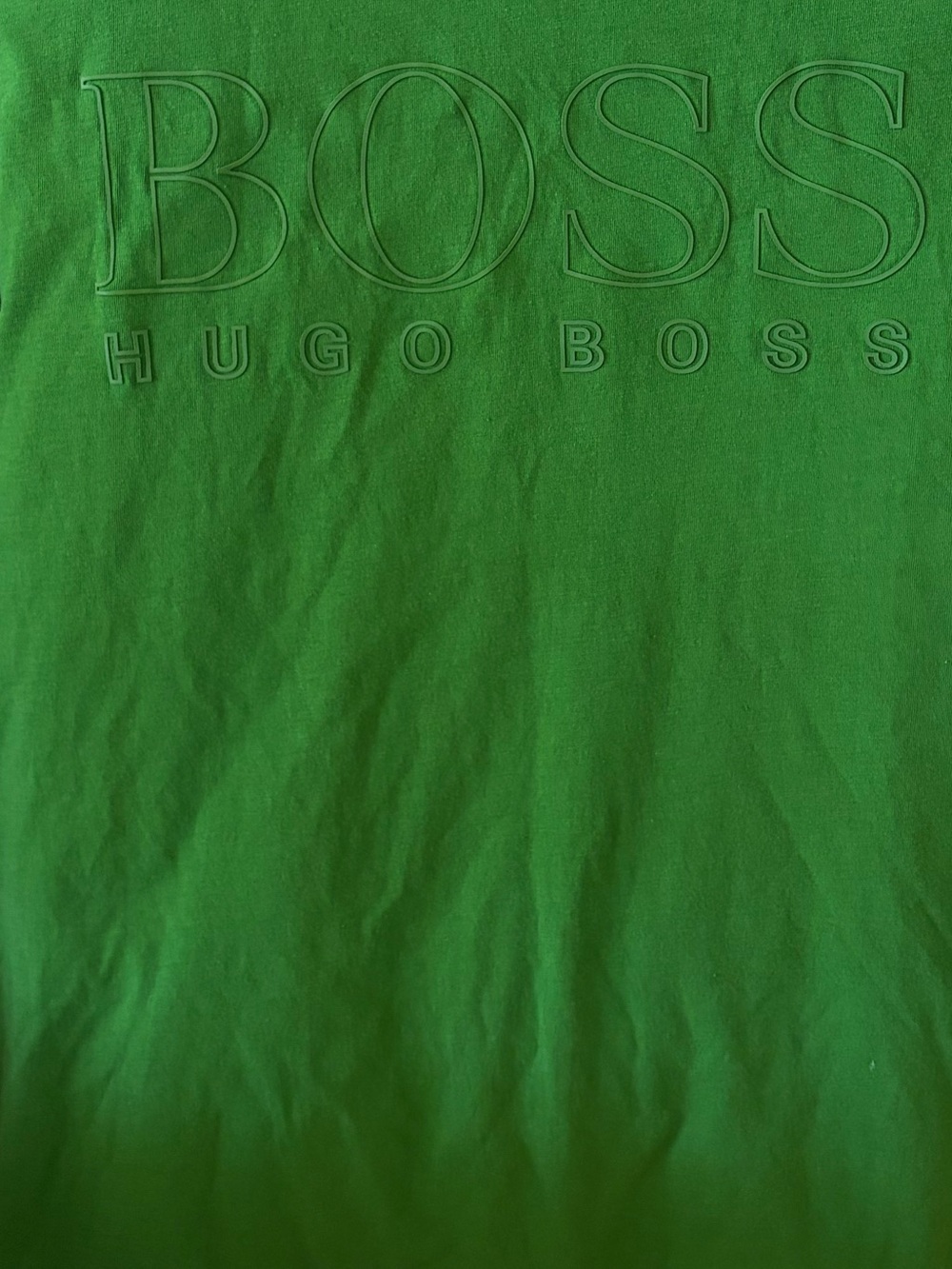 Hugo Boss Embossed Logo T-Shirt in Green